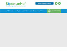 Tablet Screenshot of boozmanhof.com